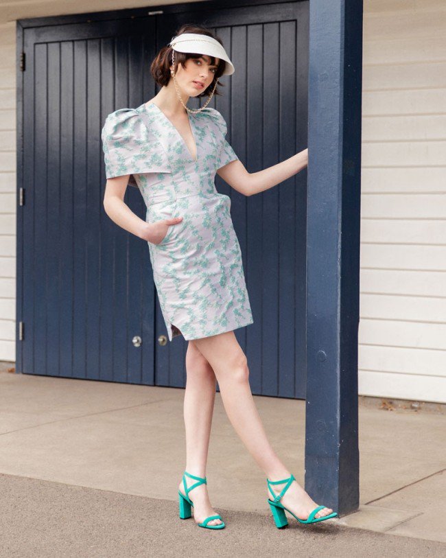 Wittner Raven Jade Suede Open Toe Block Heel Sandal