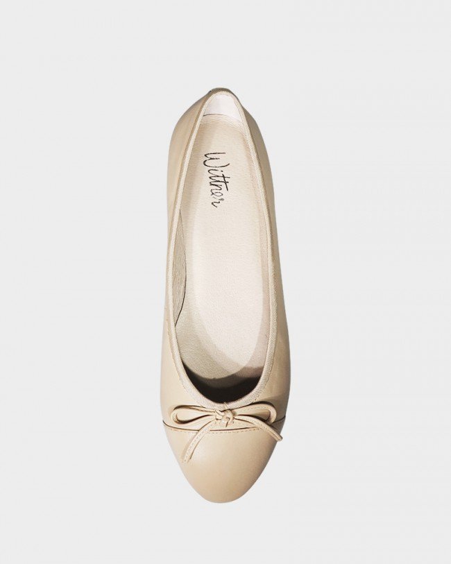 Wittner Annie Nude Leather Ballet Flat