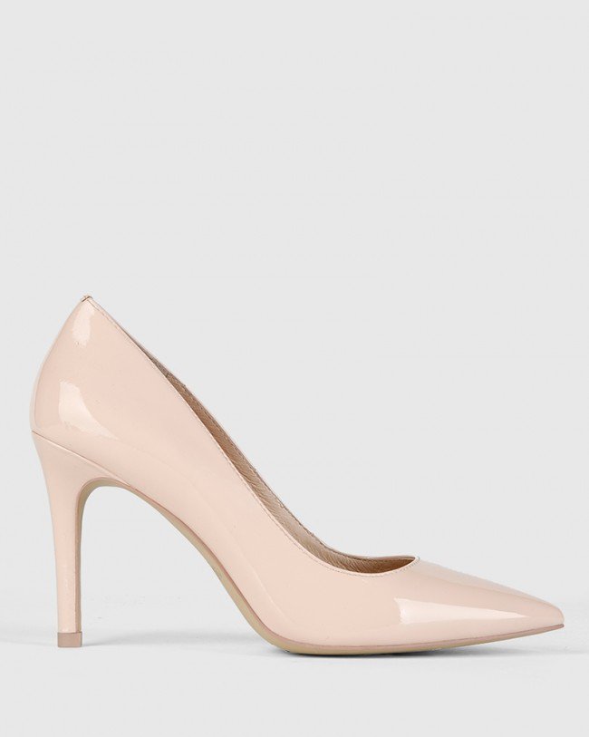 Wittner Hadalie Pink Patent Leather Stiletto Heel