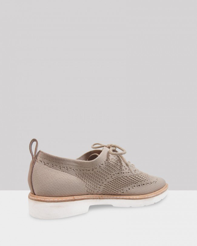 Wittner Dali Nude Knit Lace Up Brogue