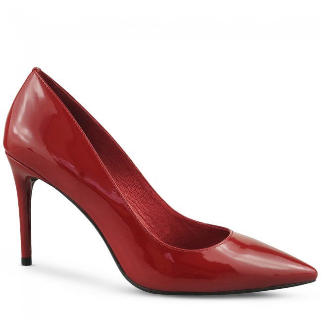 Wittner Haldwin Red Patent Pointed Closed Toe Stiletto Heel