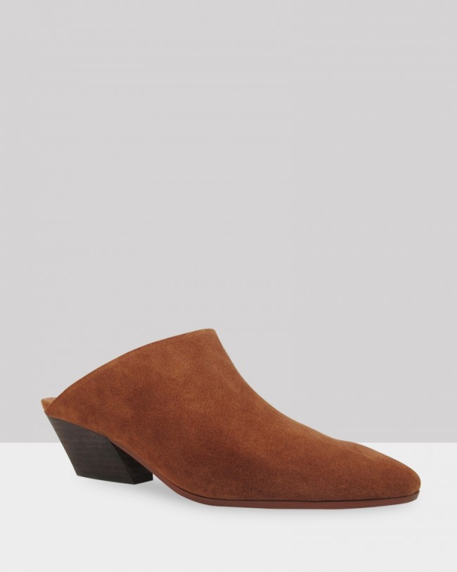 Wittner Kelsey Tobacco Suede Heeled Mule