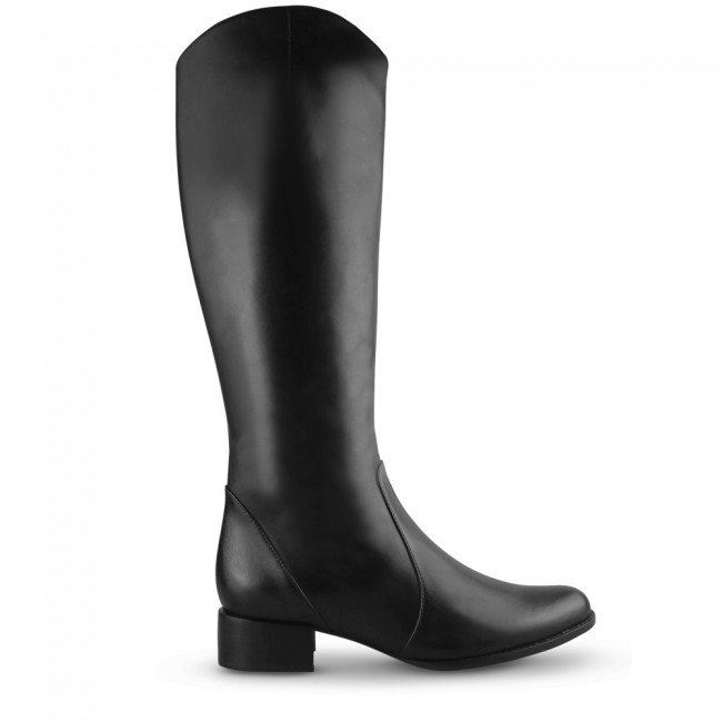 Wittner Bernia Wide Fit Black Leather Knee High Boot