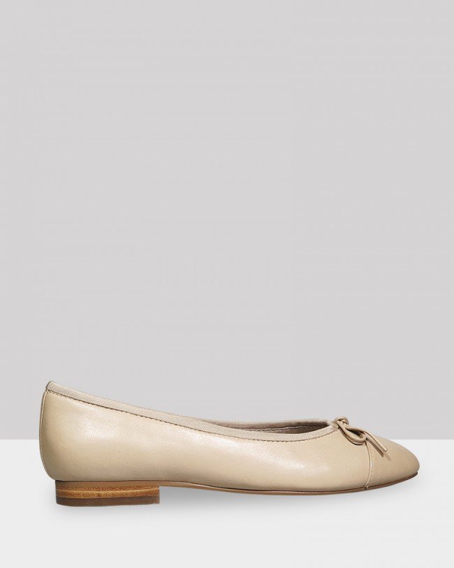 Wittner Annie Nude Leather Ballet Flat