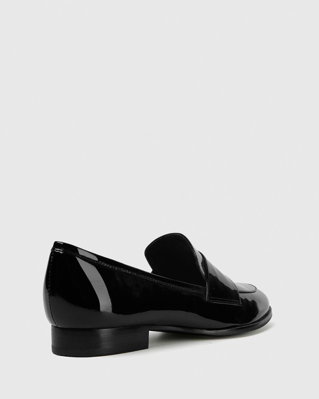 Wittner Dacey Black Patent Loafer