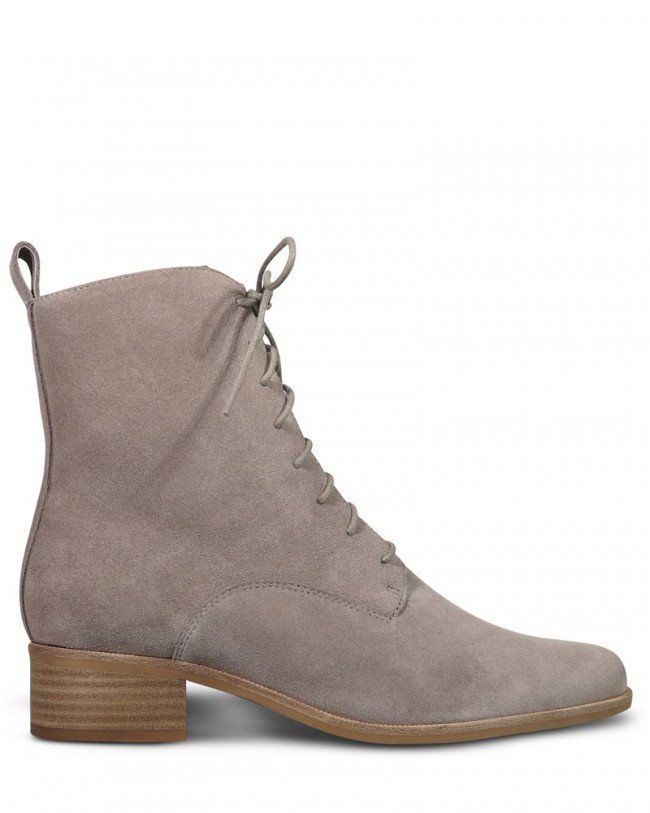 Wittner Glimmer Stone Suede Lace Up Ankle Boot