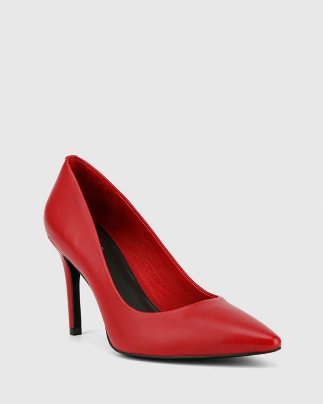 Wittner Hadalie Red Leather Stiletto Heel
