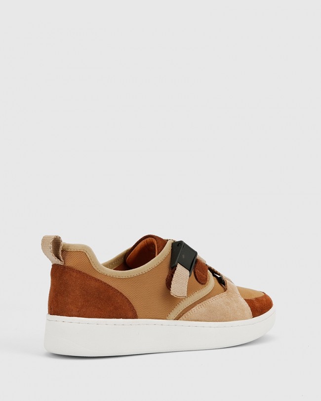 Wittner Gazelle Brown Suede & Mesh Sneaker