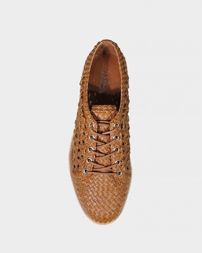 Wittner Marsey Cognac Weave Brogue