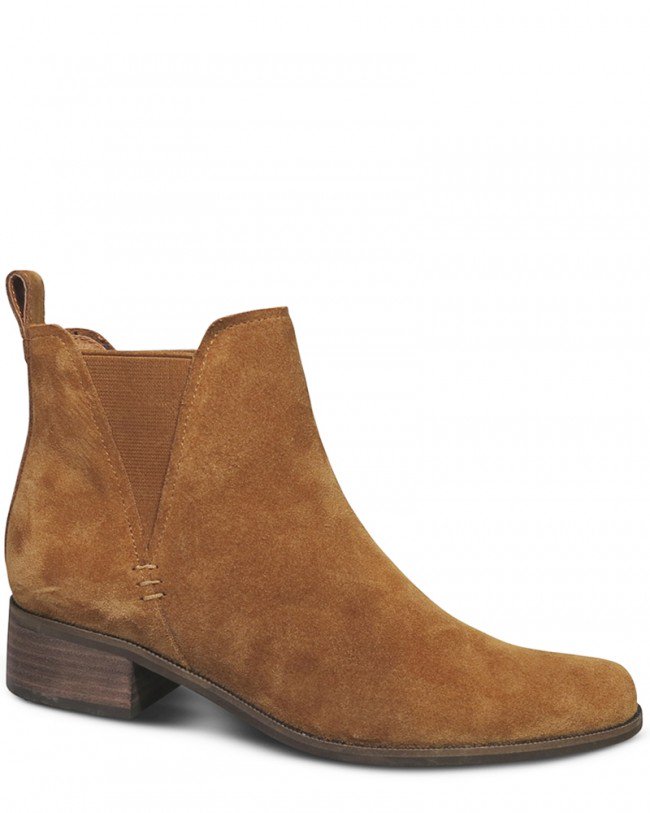Wittner Gilmore Tobacco Suede Elasticated Gusset Chelsea Ankle Boot