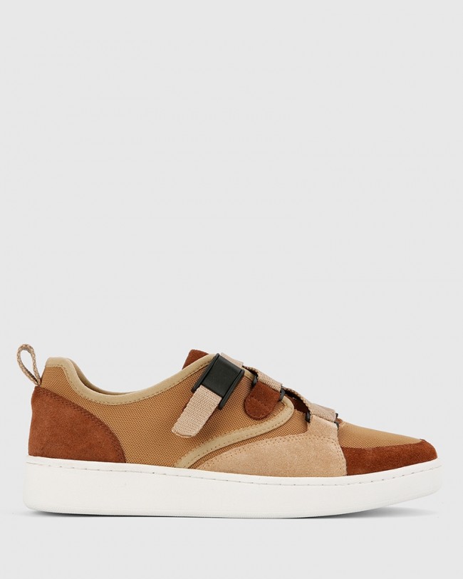 Wittner Gazelle Brown Suede & Mesh Sneaker