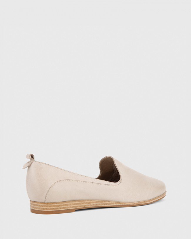 Wittner Caela Silver Grey Leather Loafer