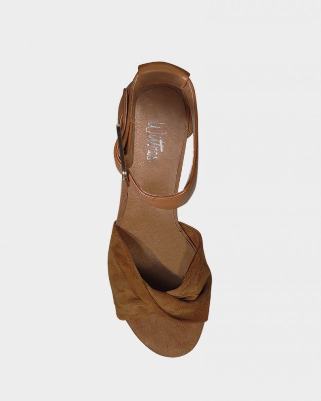 Wittner Winslet Tobacco Suede Wedge