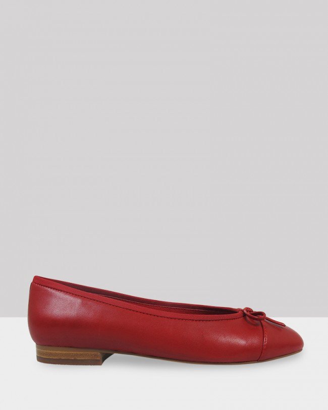 Wittner Annie Red Leather Ballet Flat