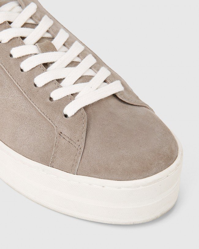 Wittner Francisco Stone Suede Flatform Sneaker