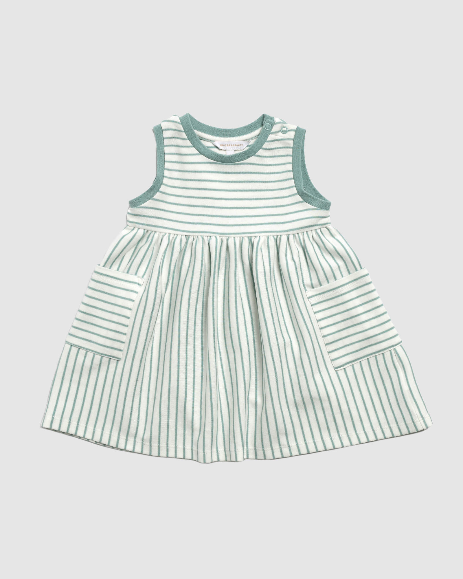 Cleo Stripe Cotton Baby Dress