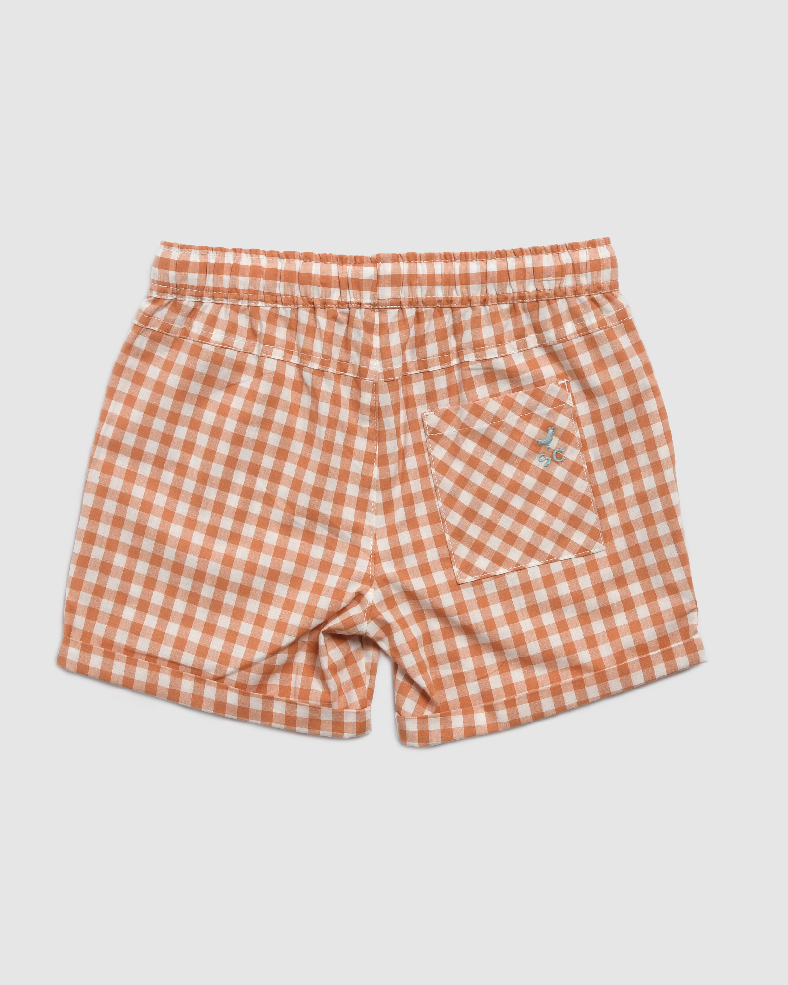 Garry Gingham Cotton Short