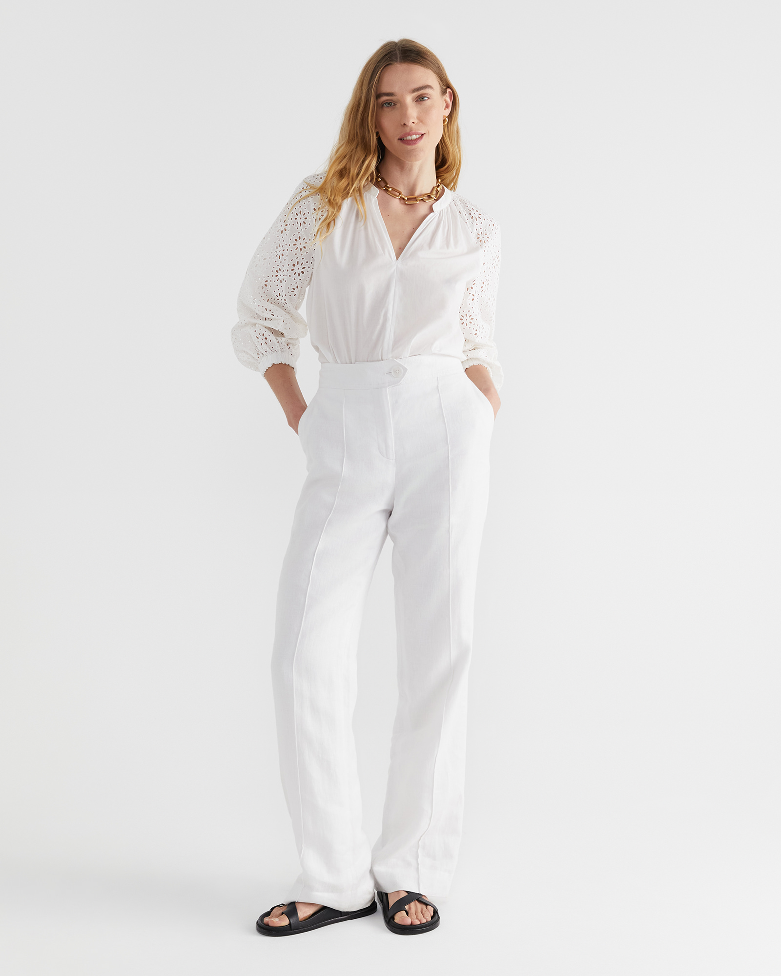 Sorrento Broderie Blouse