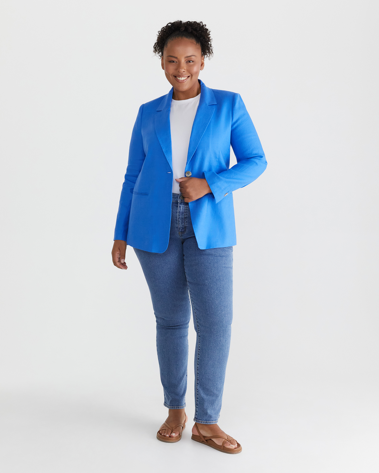 Adelyn Linen Blazer