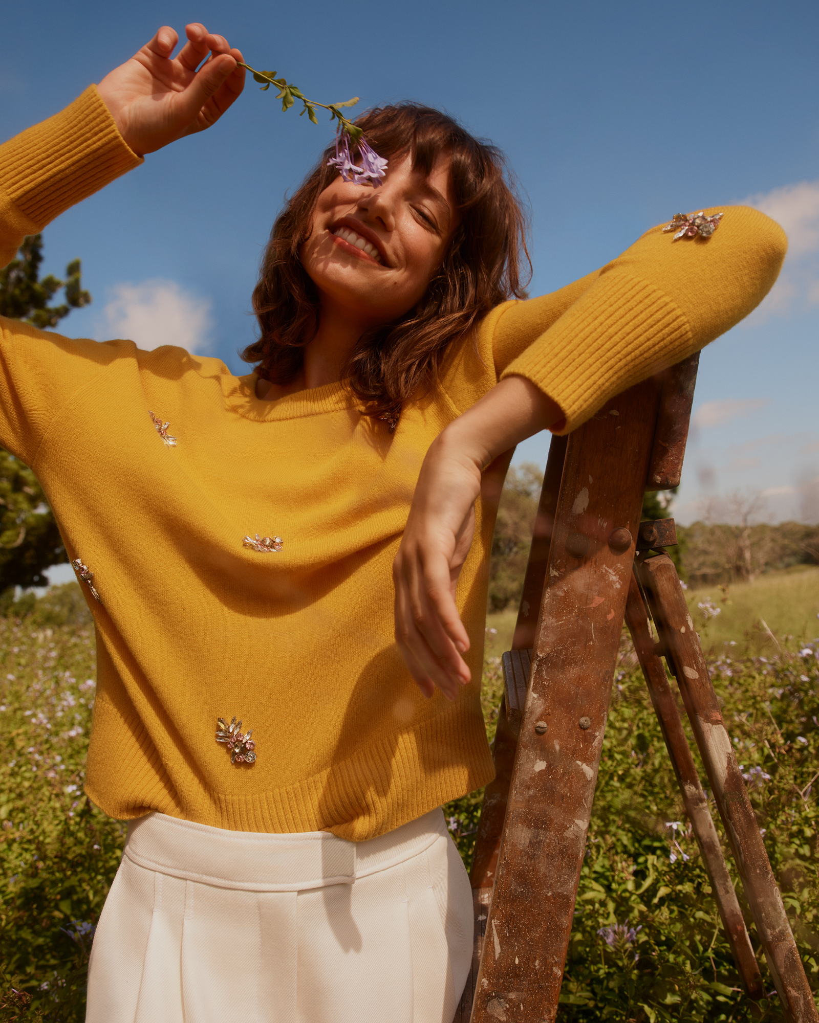 Sunshine Embellished Sweater