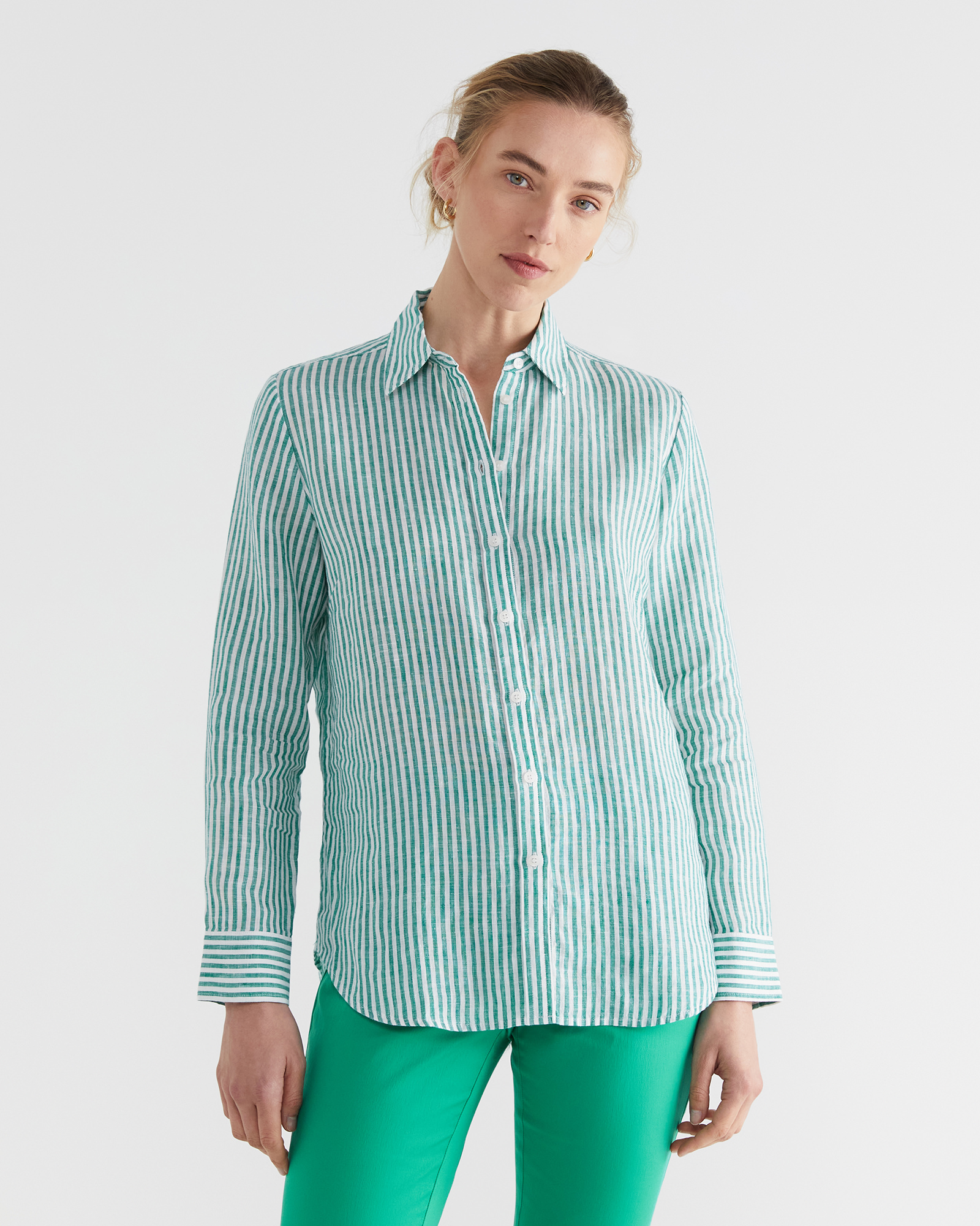 Dahlia Stripe Linen Shirt