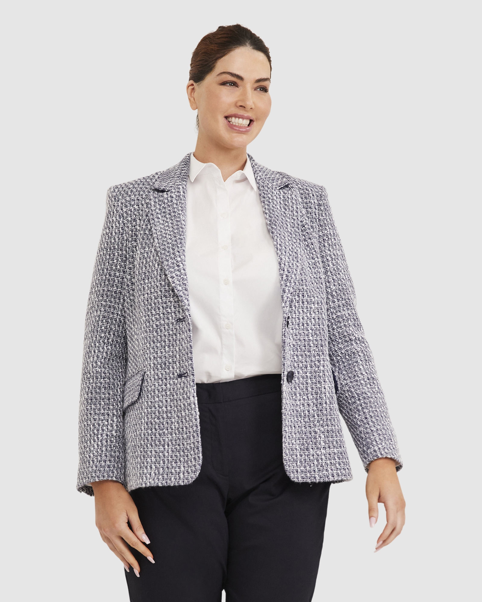 Stefania Textured Blazer