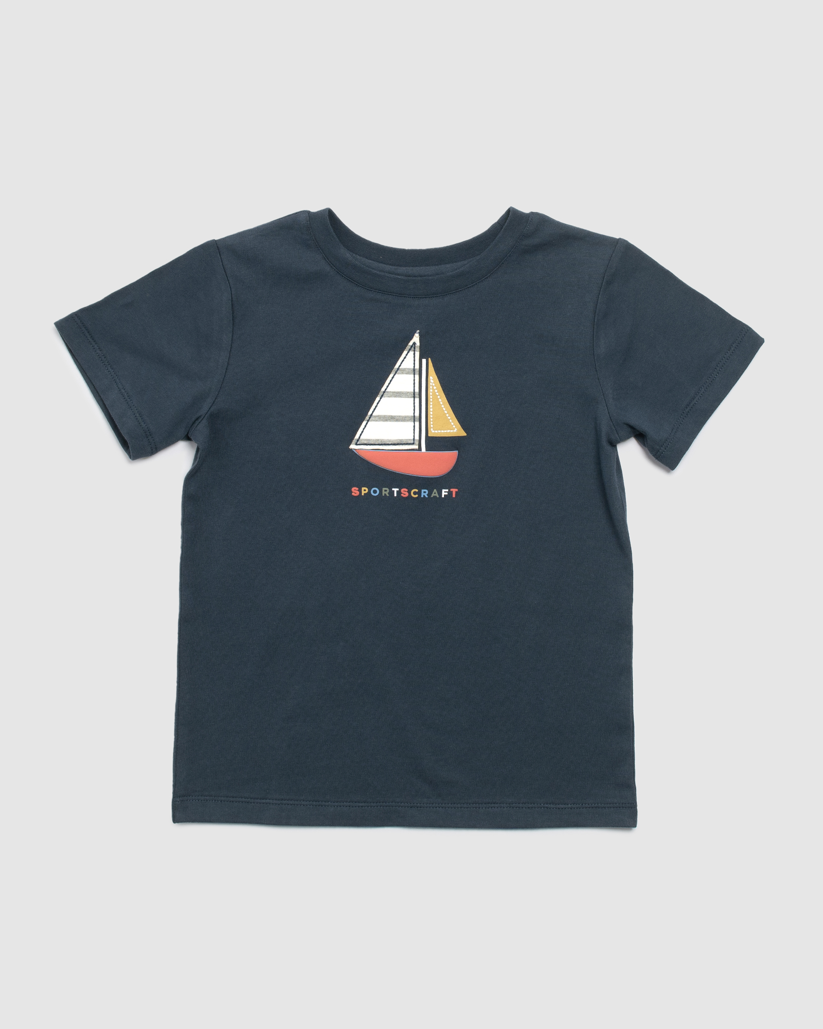 Sail Boat Cotton Short Sleeve Tee