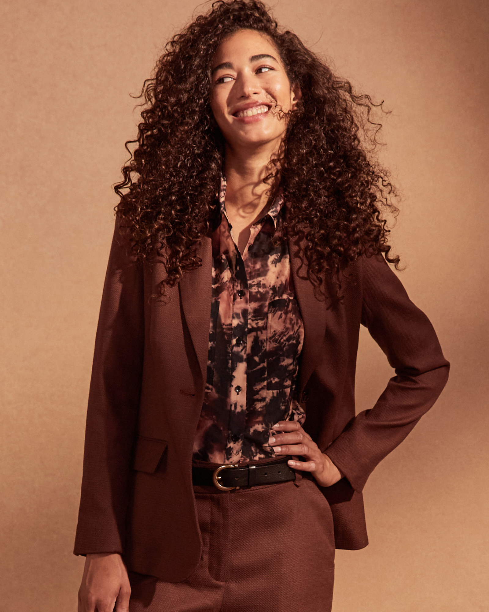 Wash Print Cotton Silk Shirt