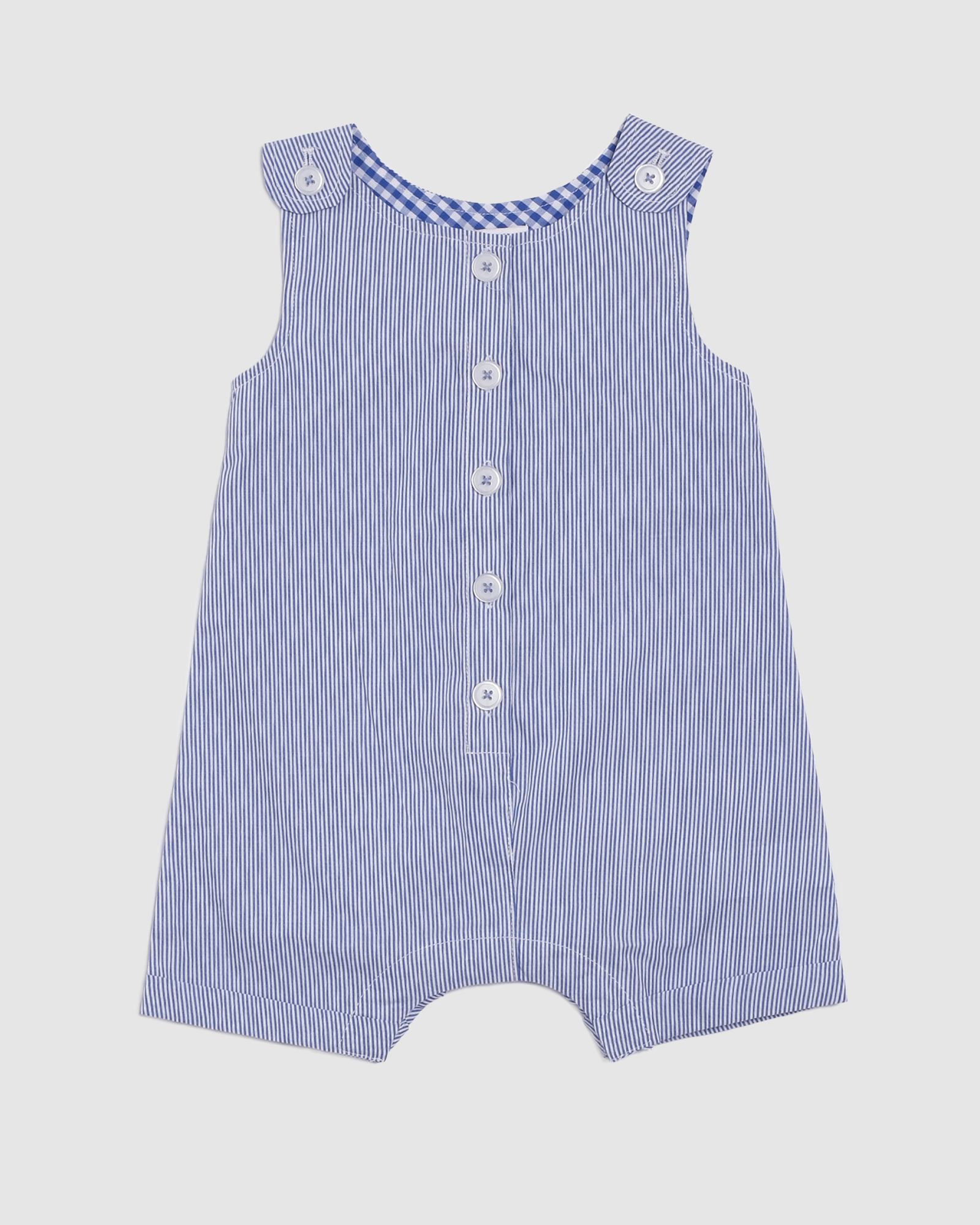 Fred Cotton Stripe Baby Shortall