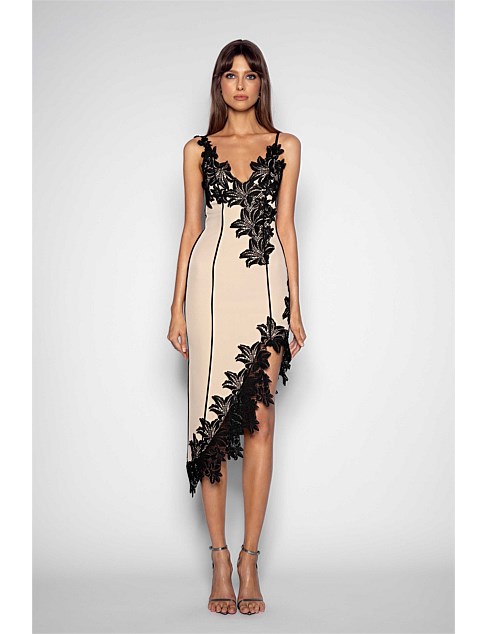 ISABELLA LACE DETAIL MIDI DRESS