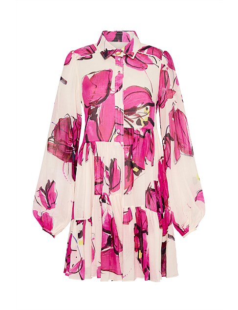 GEORGIA SMOCK MINI DRESS