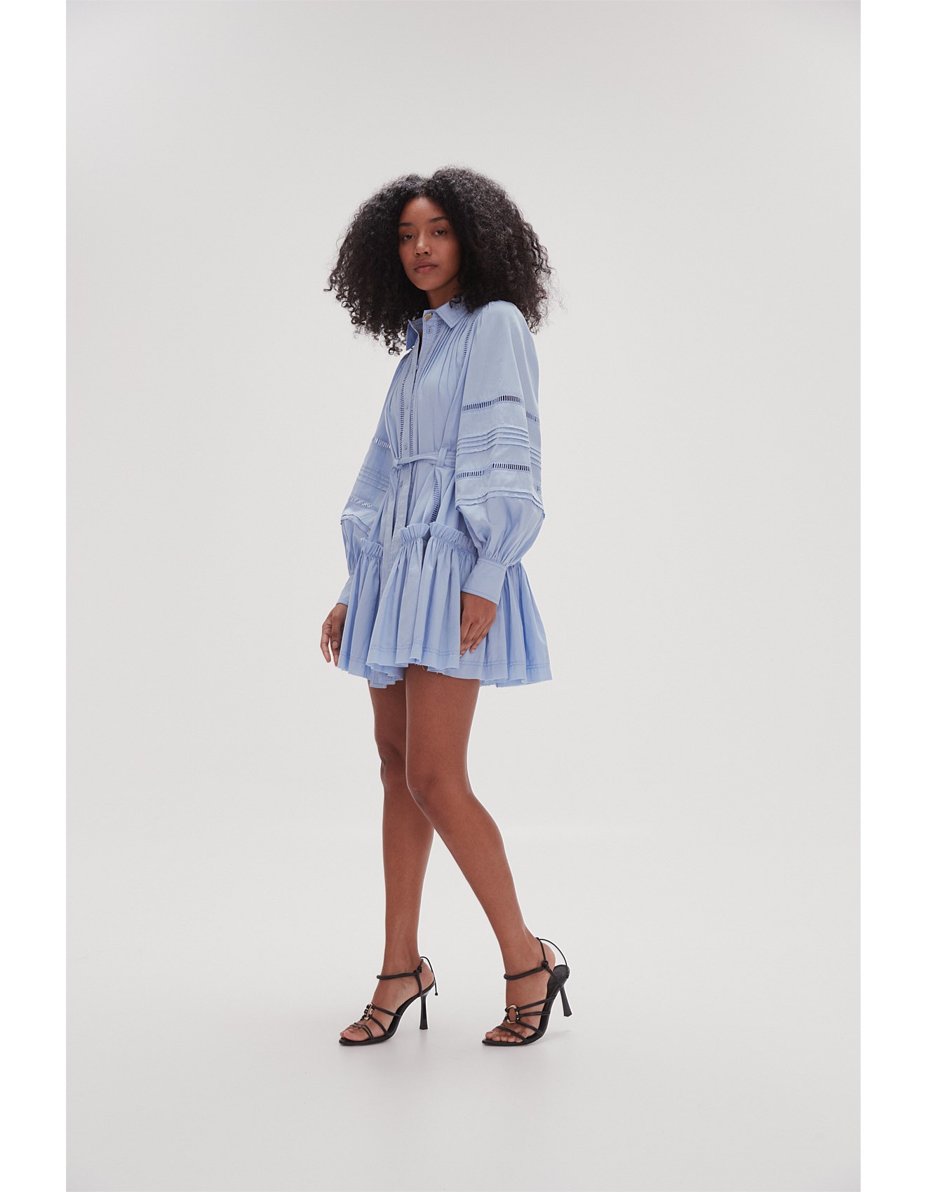 ELODIE LADDER TRIM MINI DESS