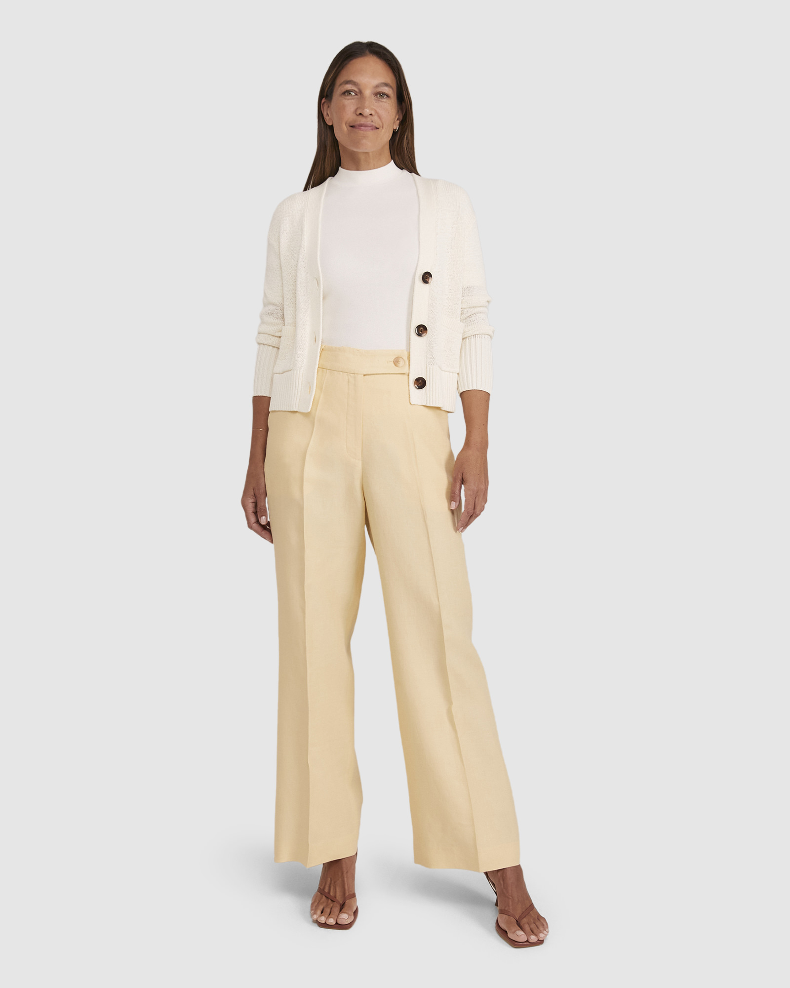 Freya Wide Leg Linen Pant