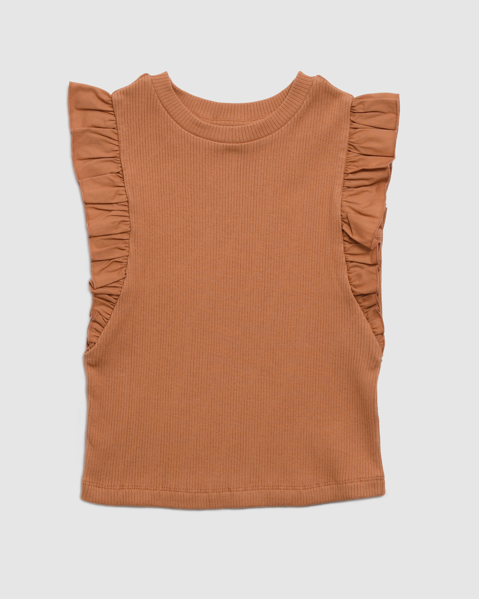 Ruby Rib Frill Tee