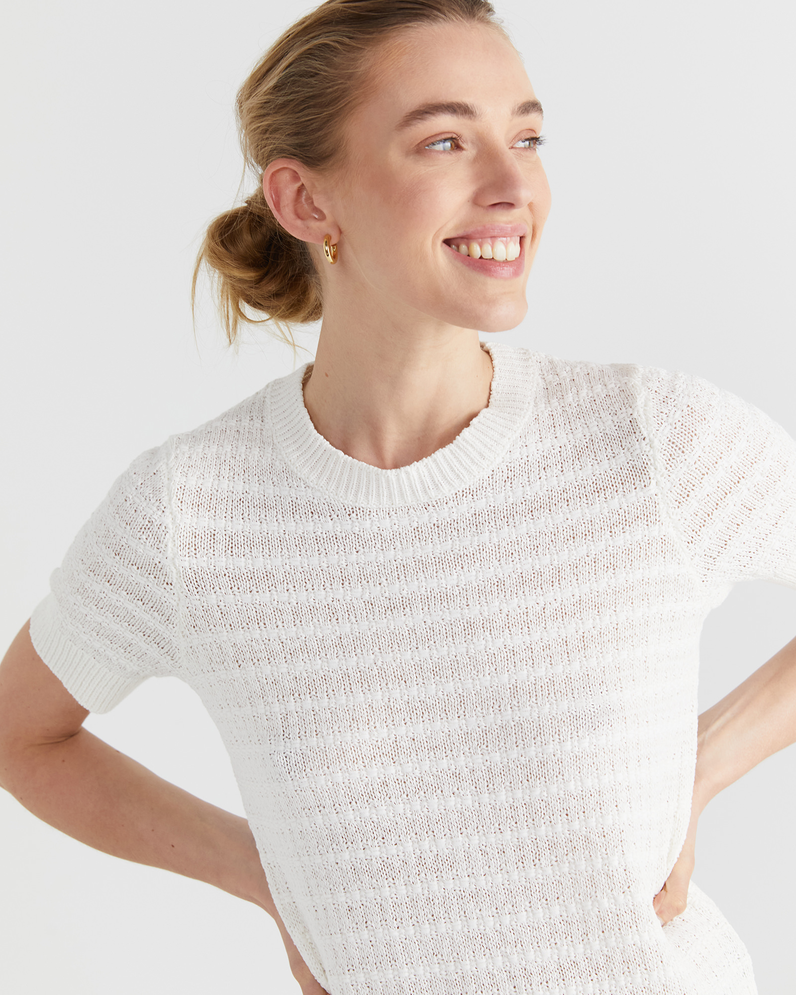 Josie Tape Yarn Textured Knit