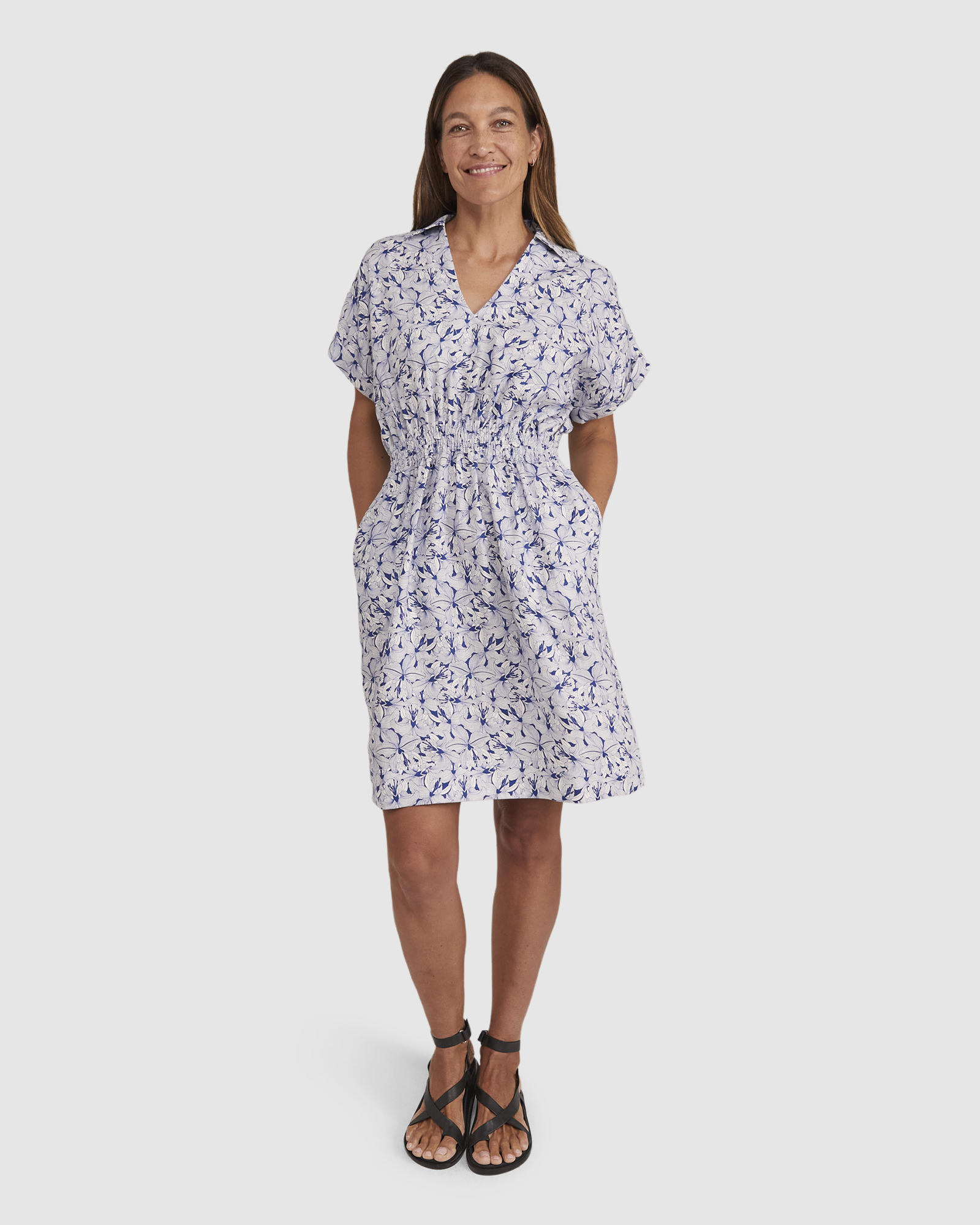 Audrine Linen Dress
