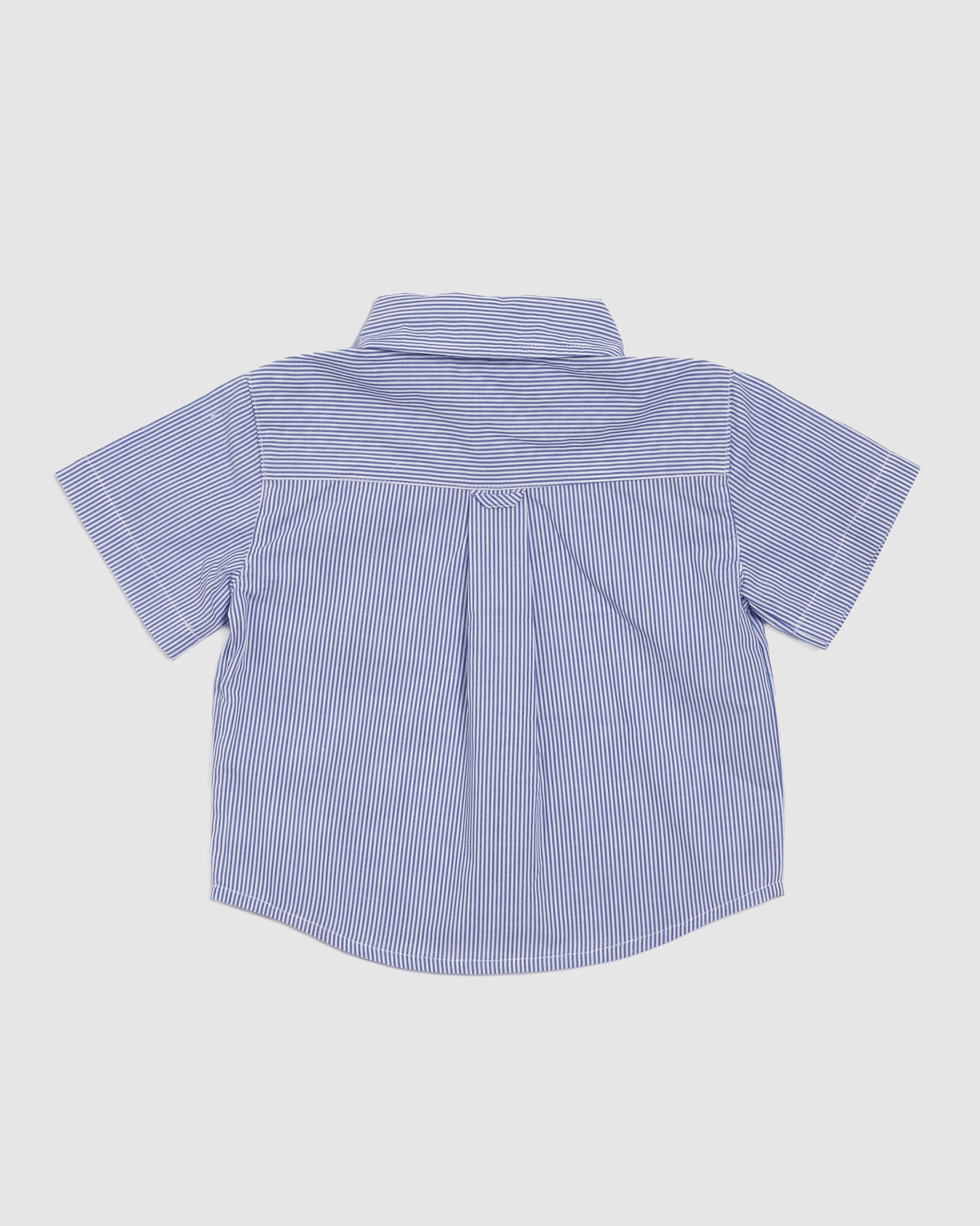 Fred Cotton Stripe Short Sleeve Baby Shirt