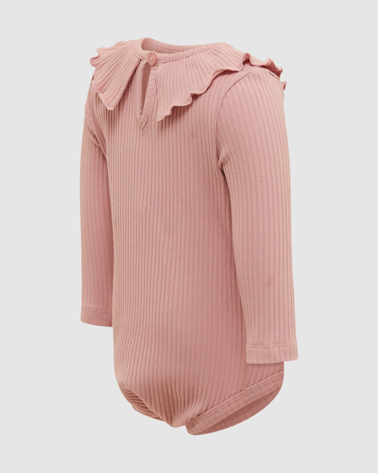 Ruby Rib Frill Baby Bodysuit