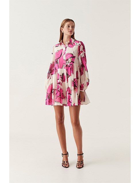 GEORGIA SMOCK MINI DRESS