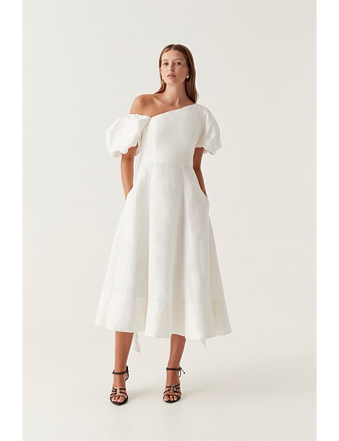 ARISTA TULIP SLEEVE MIDI DRESS