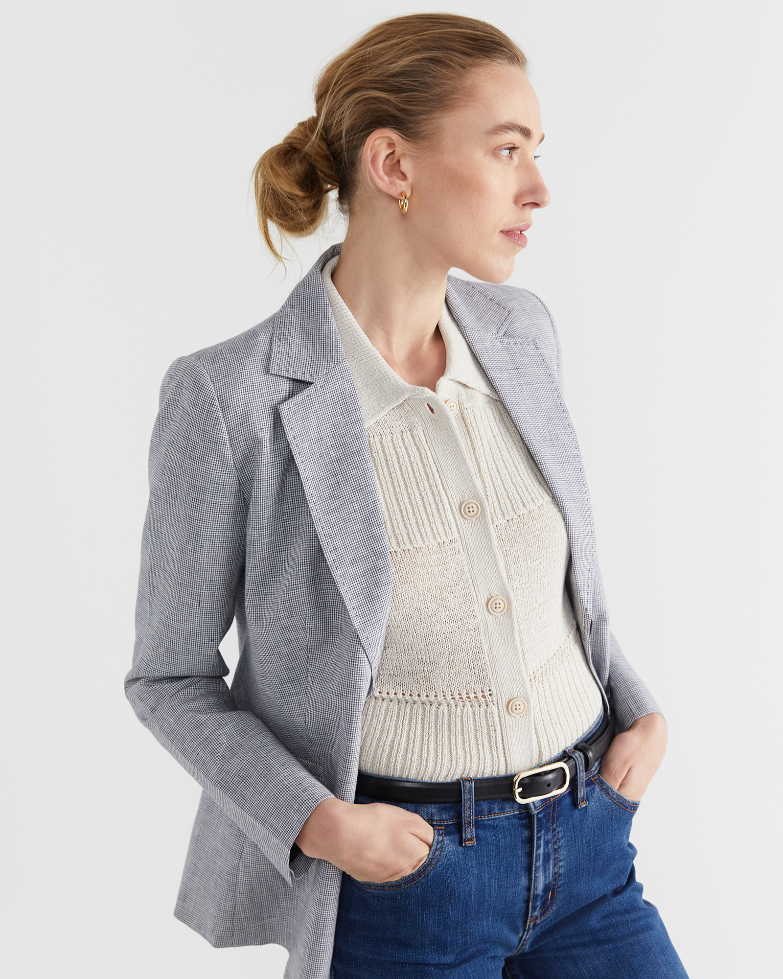 Josie Tape Yarn Knit Shirt