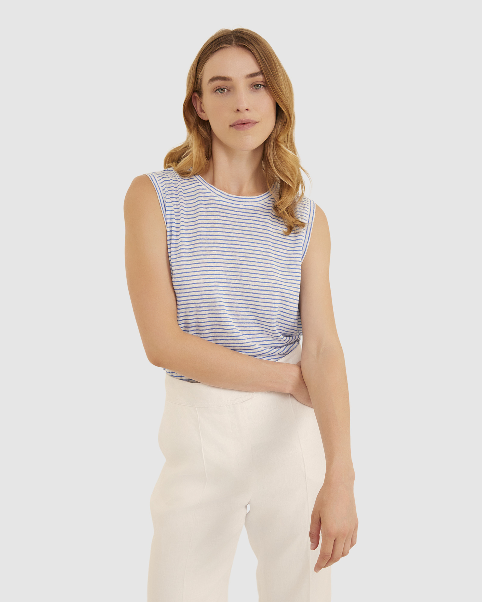 Tonia Linen Tank