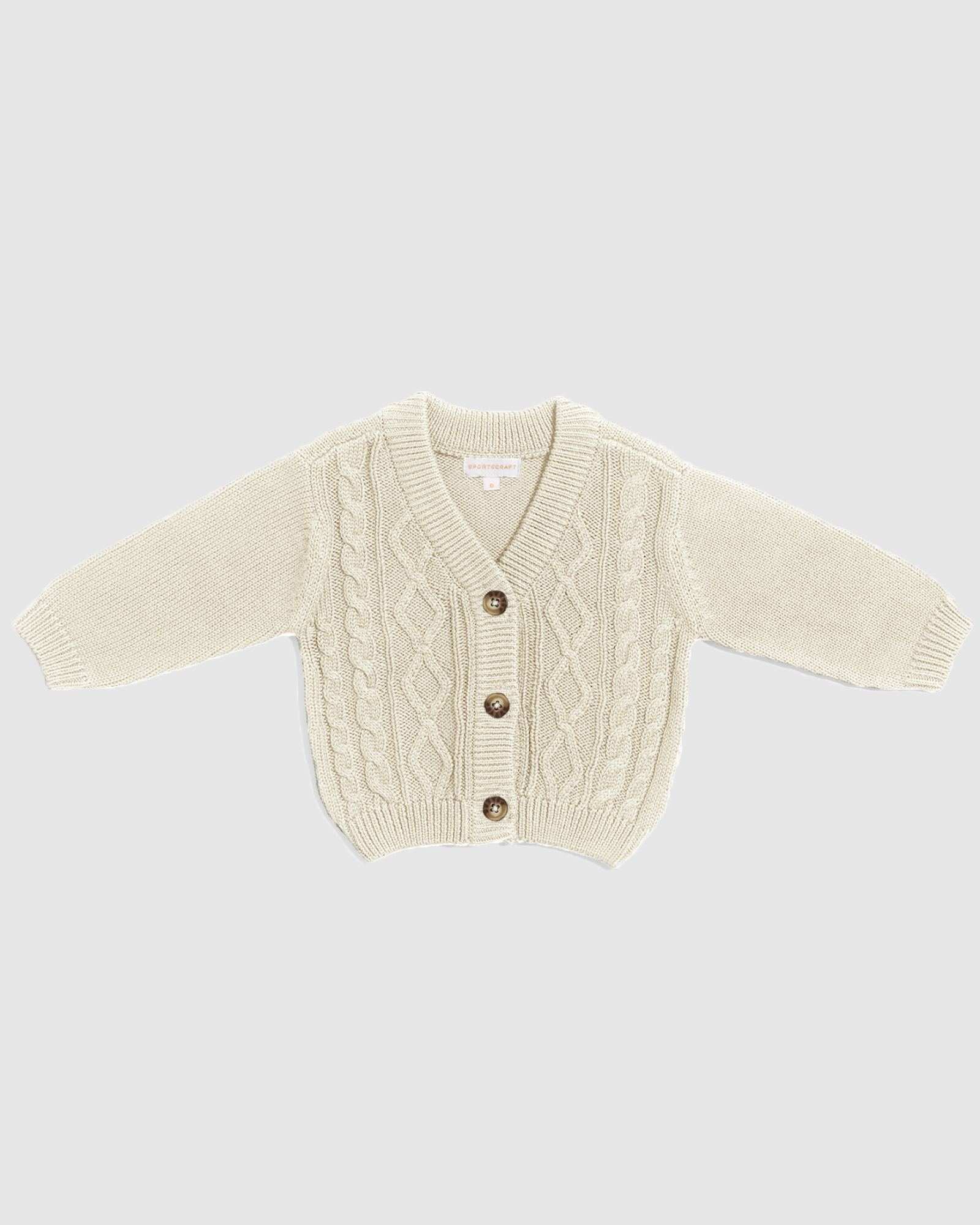 Charlie Cotton Cable Baby Cardigan