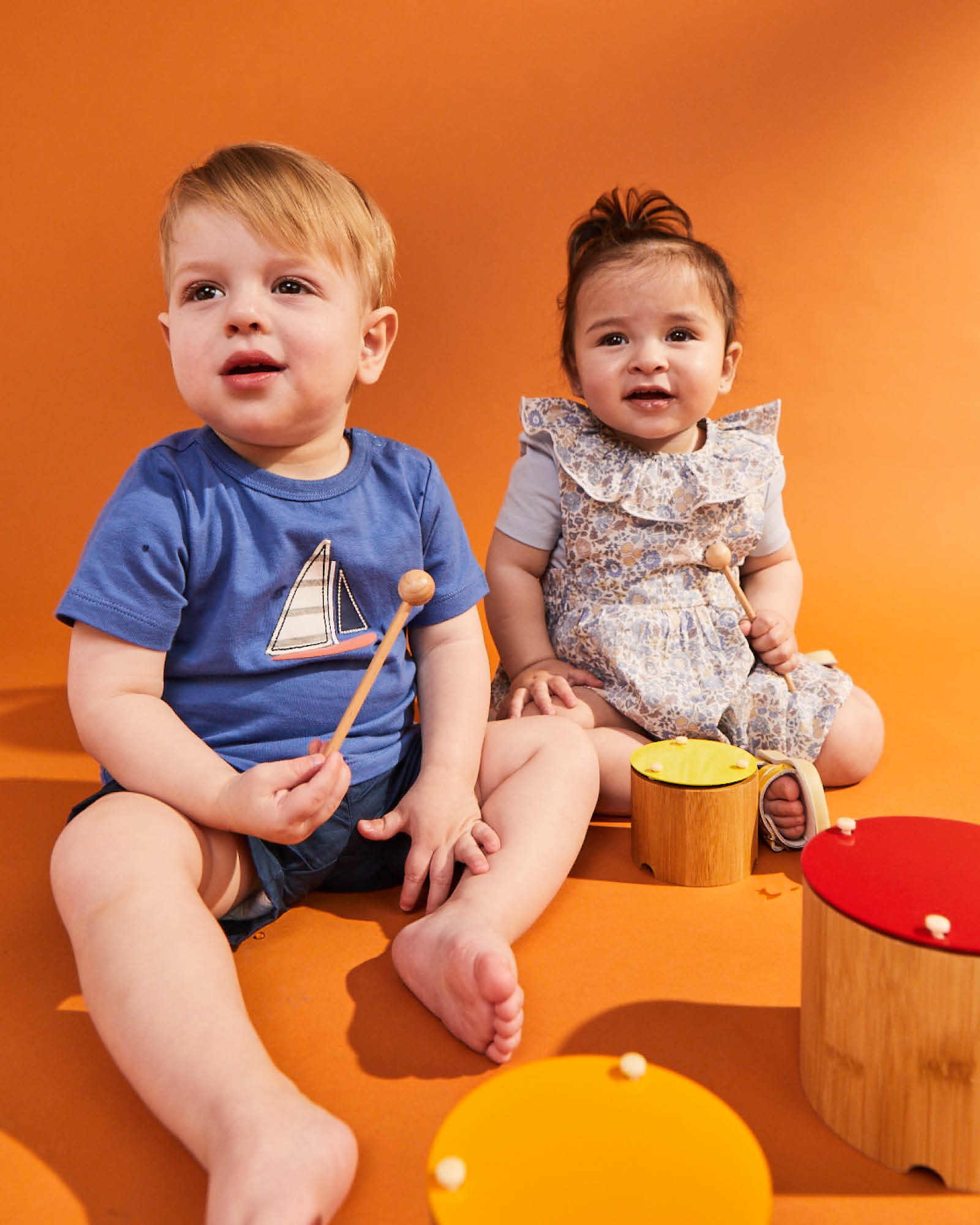 Sail Boat Cotton Short Sleeve Baby Tee