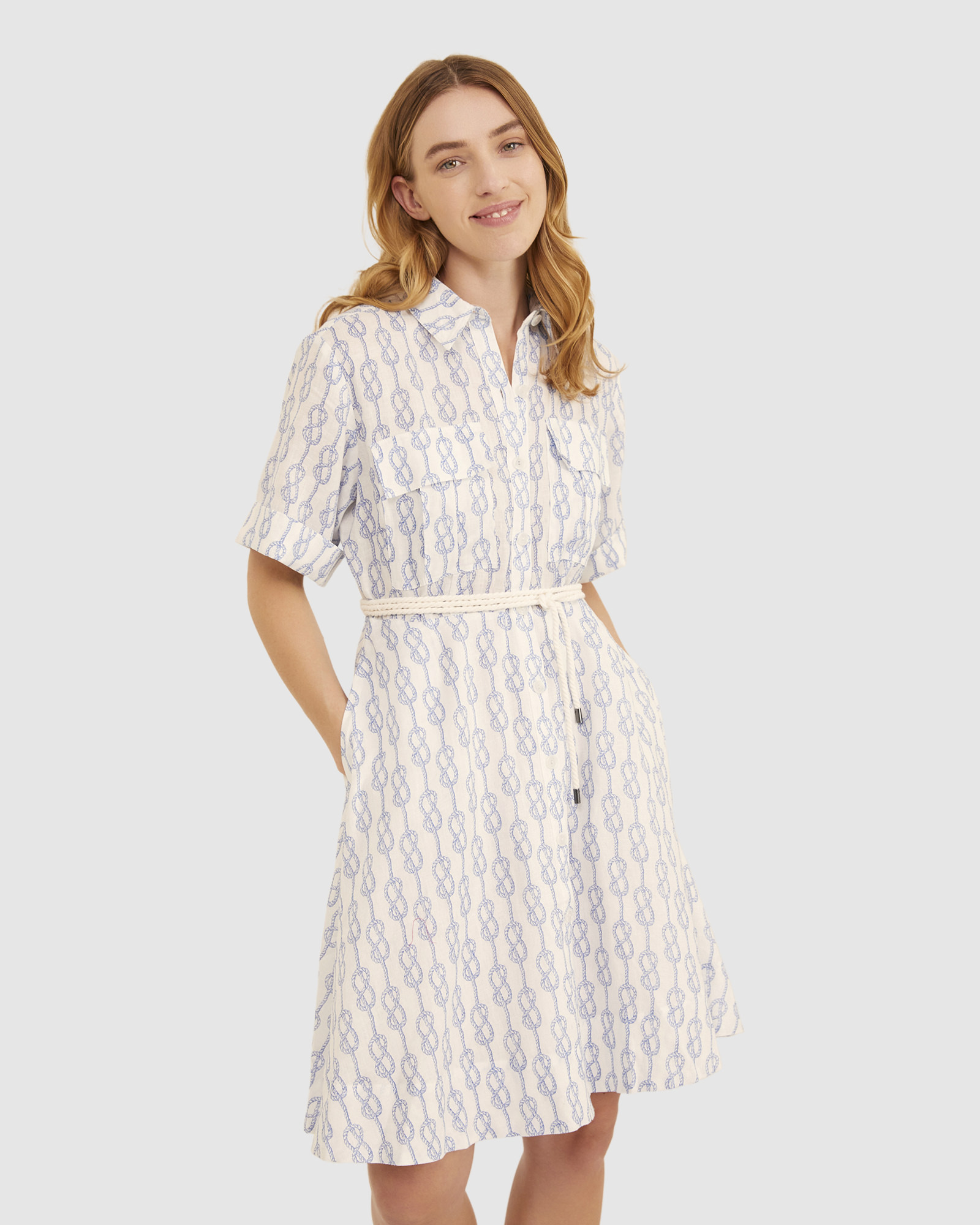 Rope Print Mini Dress