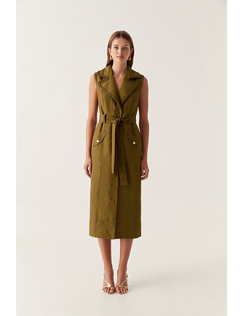 ENCOMPASS UTILITY MIDI DRESS