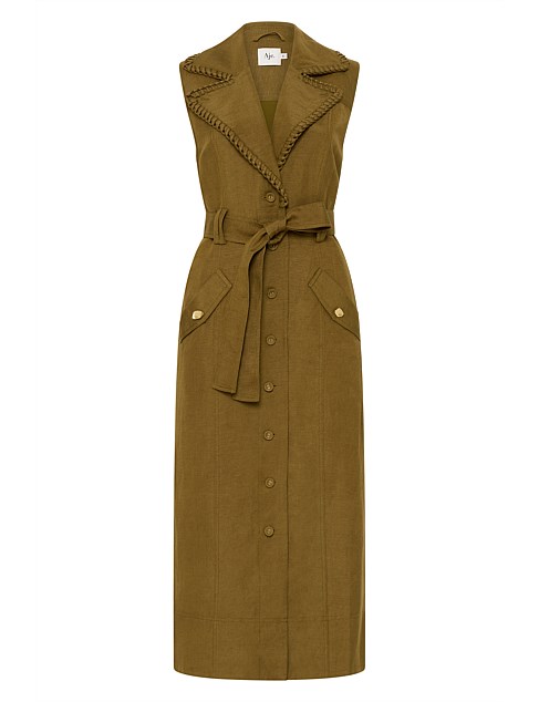 ENCOMPASS UTILITY MIDI DRESS