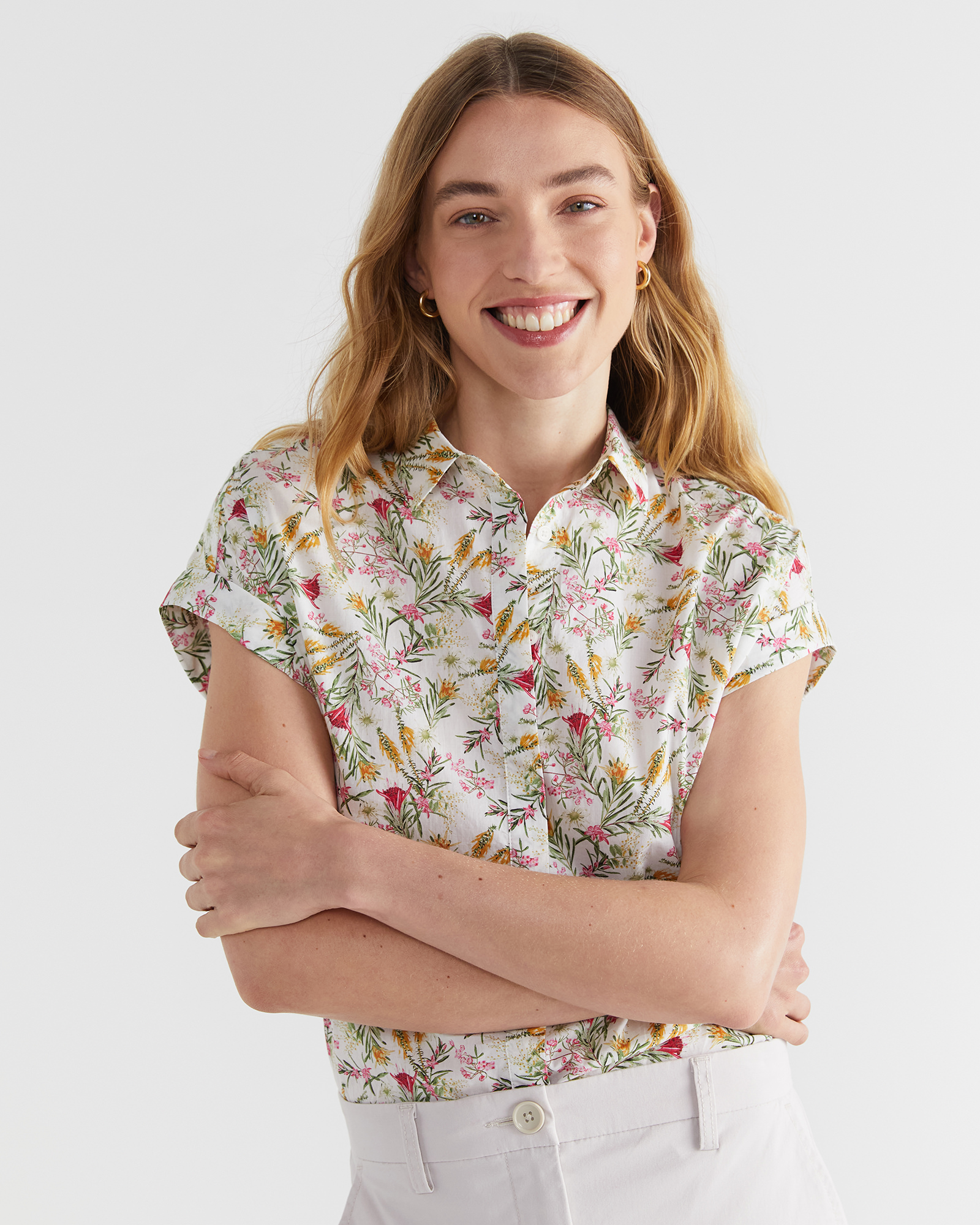 Wildflower Lily Voile Shirt