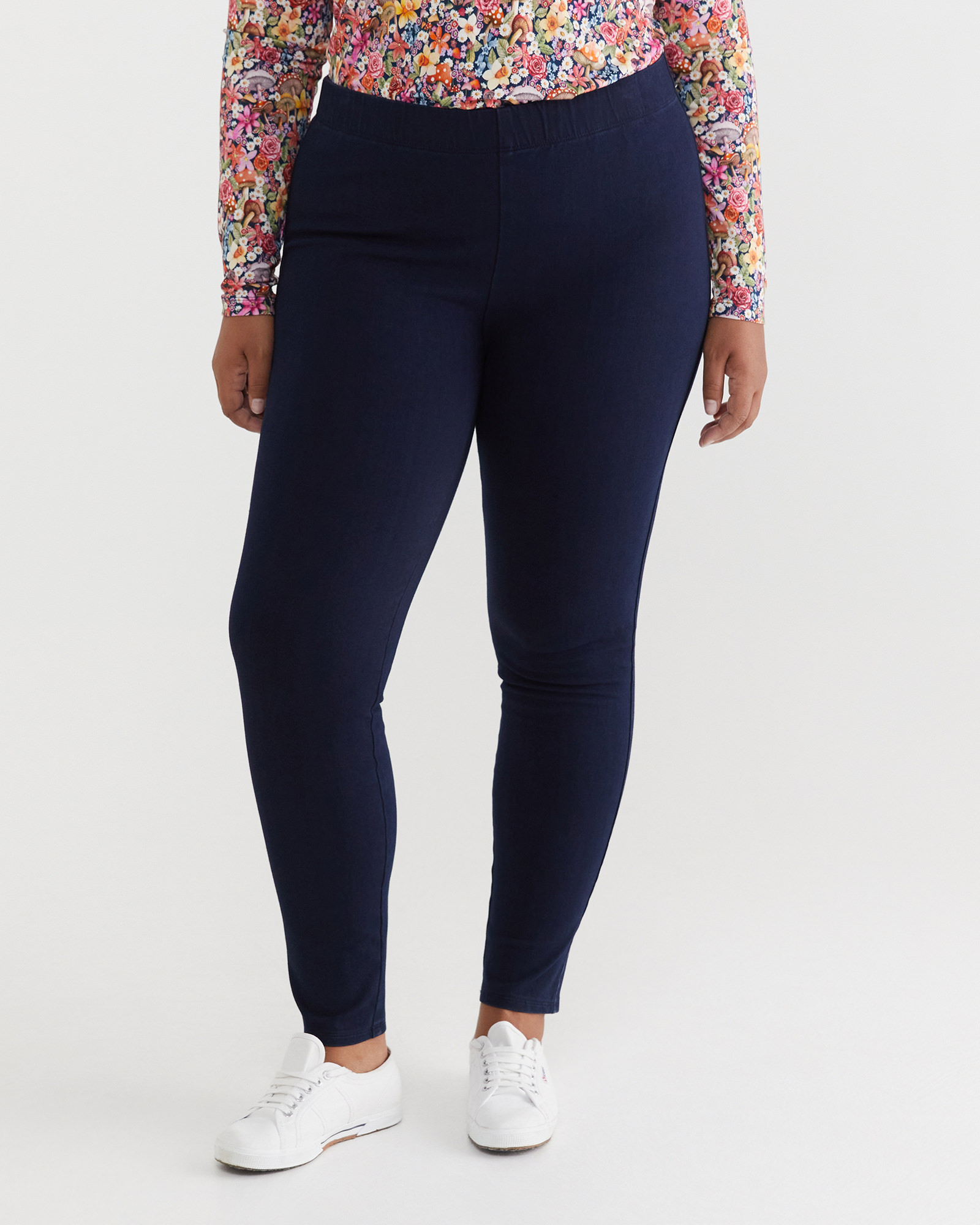 Felicity Denim Pull On Pant
