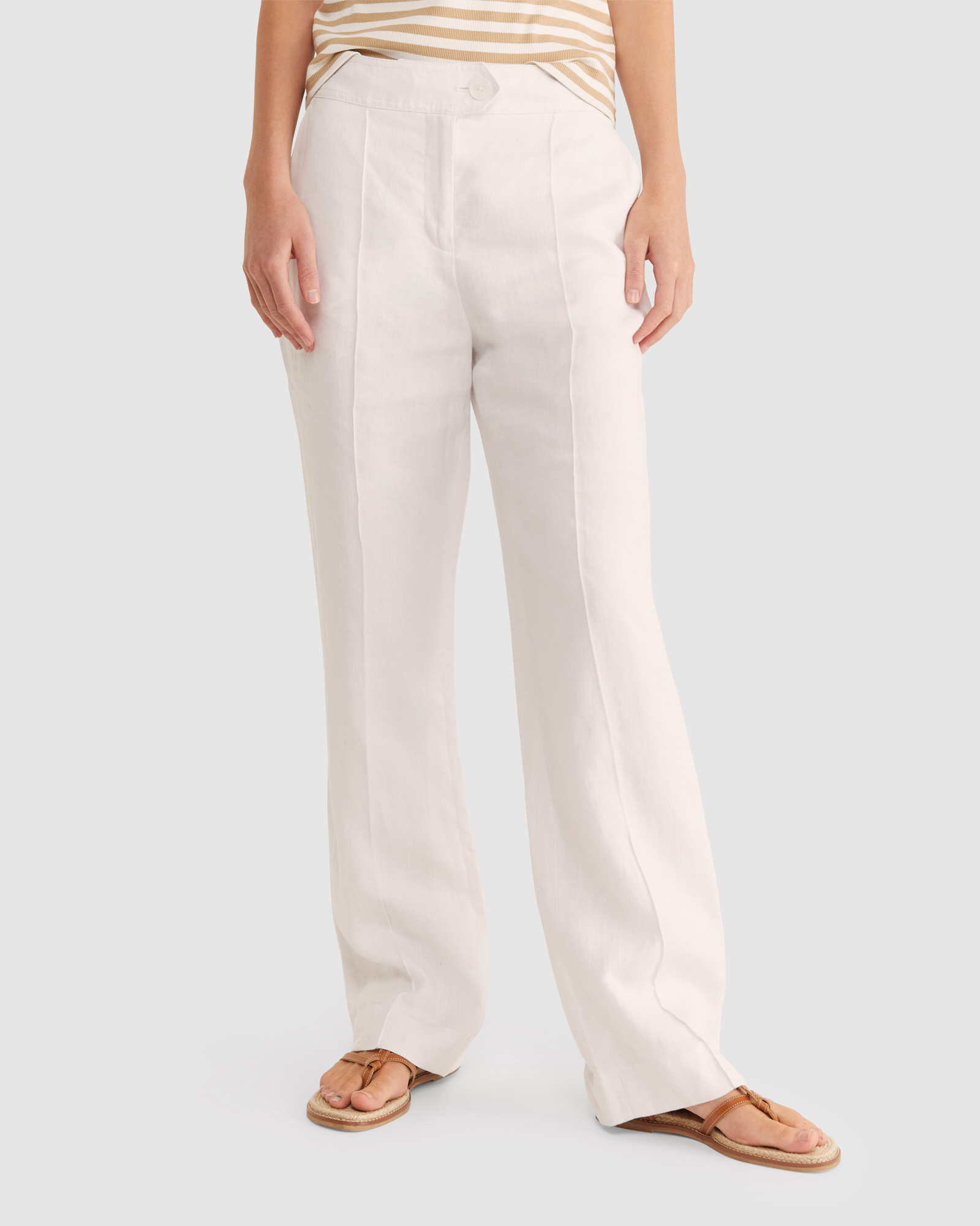 Freya Wide Leg Linen Pant